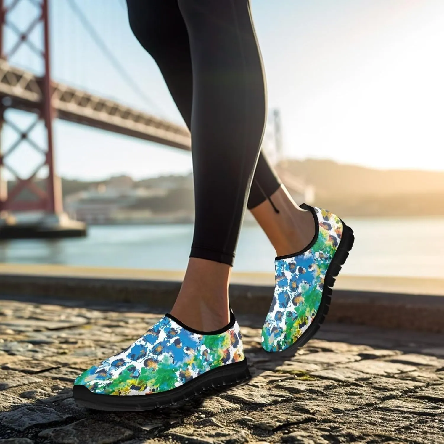 Sneakers for Women Casual Non-Slip Low Top Lightweight Loafers Running Shoes Breathable Cozy Workout Walking Sneaker for Women US 5.5-11.5
