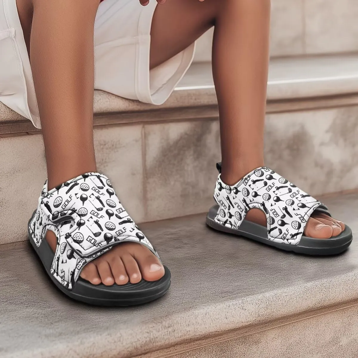 Sport Sandals for Boys Ball Themed Summer Sandals for Toddler Boys