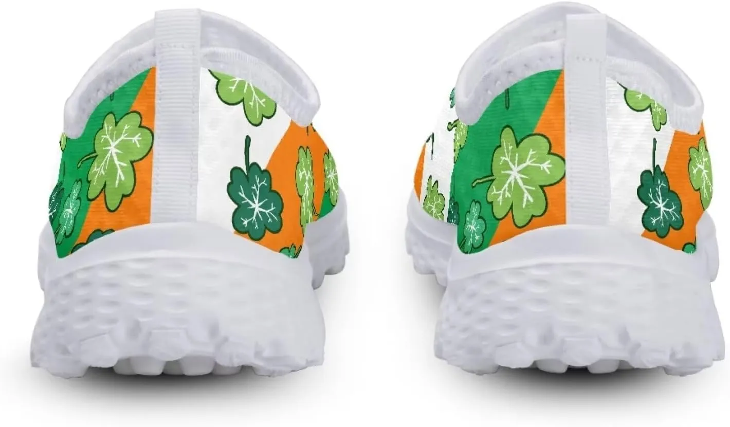 St Patricks Day Shoes Womens Running Sneakers Slip On Loafers Size 5.5-11.5