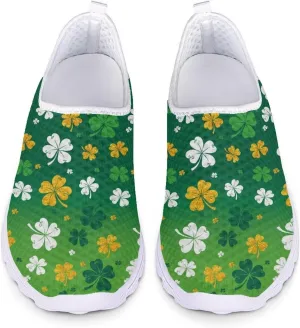 St Patricks Day Shoes Womens Running Sneakers Slip On Loafers Size 5.5-11.5