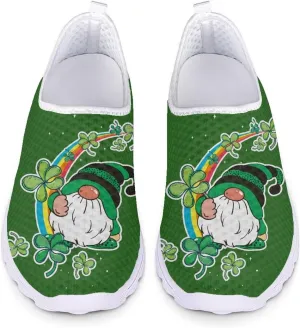 St Patricks Day Shoes Womens Running Sneakers Slip On Loafers Size 5.5-11.5