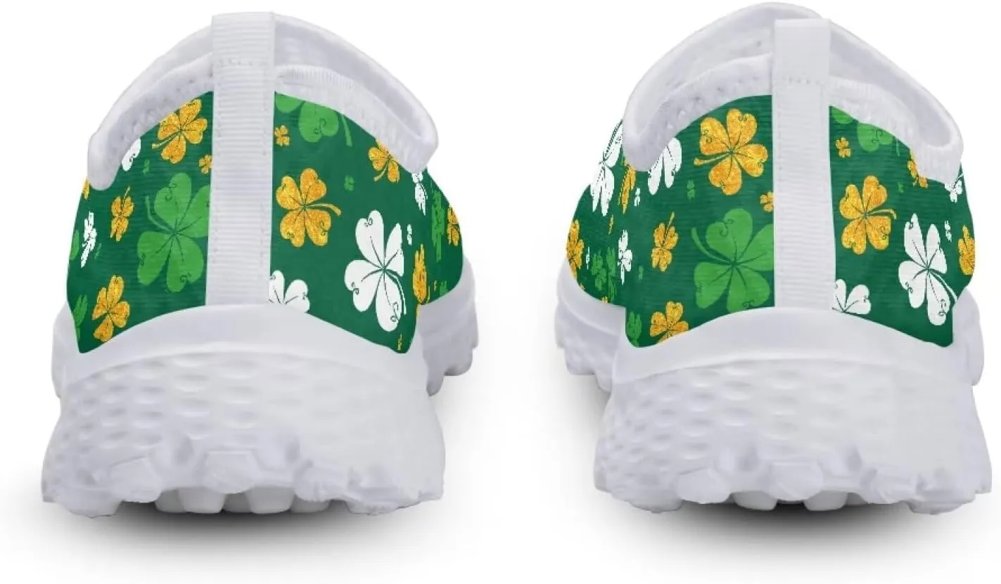 St Patricks Day Shoes Womens Running Sneakers Slip On Loafers Size 5.5-11.5