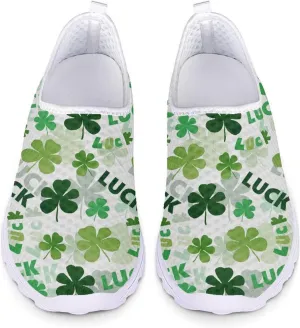 St Patricks Day Shoes Womens Running Sneakers Slip On Loafers Size 5.5-11.5