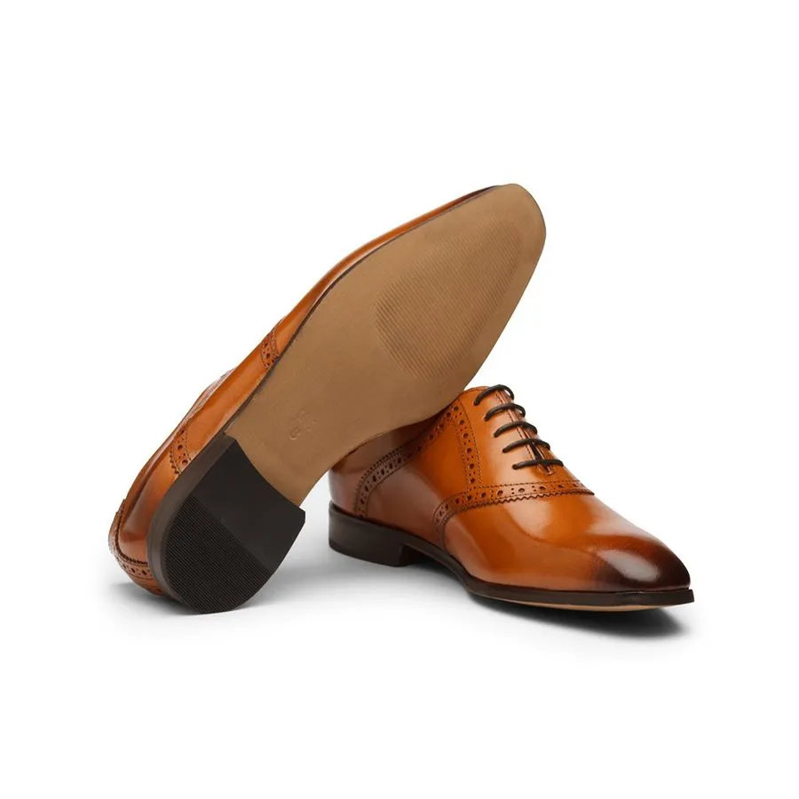 Tan Saddle Oxfords