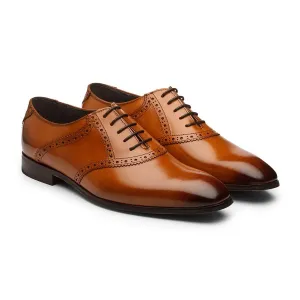 Tan Saddle Oxfords
