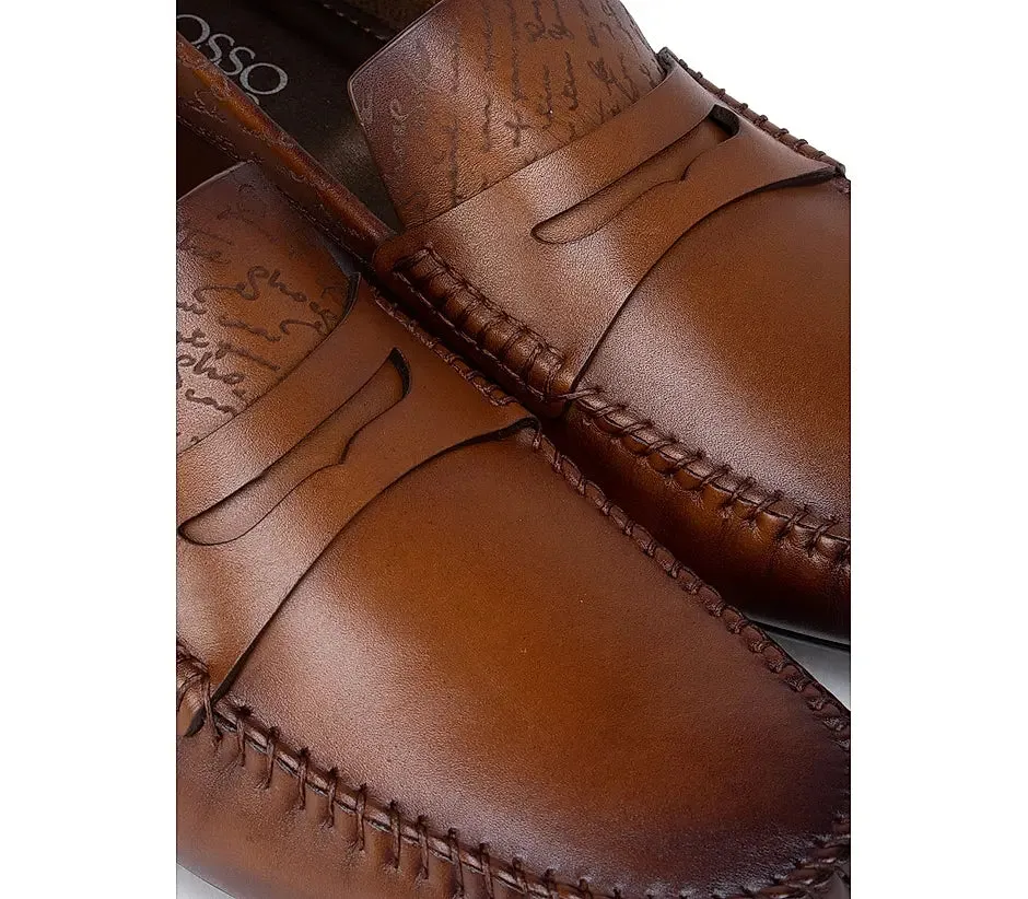 Tan Signato Moccasins