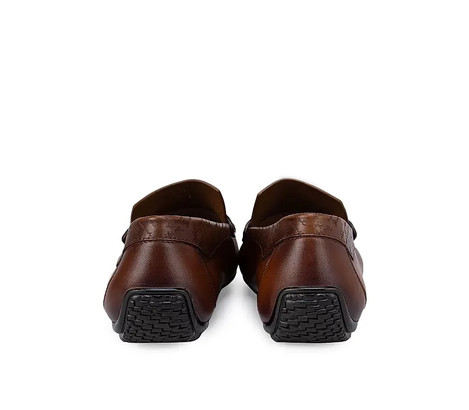 Tan Signato Moccasins
