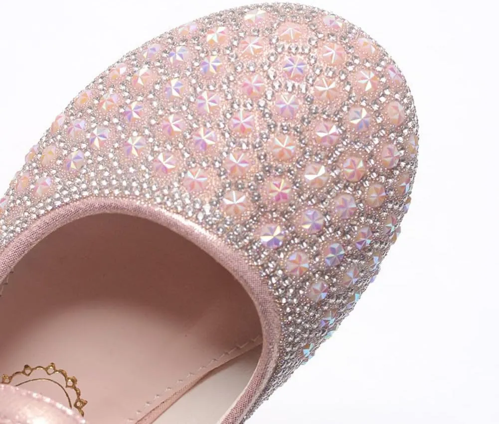 Toddler Little Girls Mary Jane Ballet Ballerina Flats Slip-on School Party Princess Dress Shoes