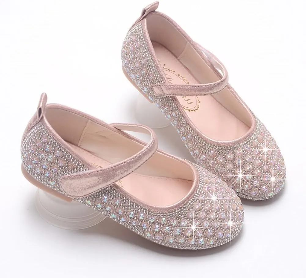 Toddler Little Girls Mary Jane Ballet Ballerina Flats Slip-on School Party Princess Dress Shoes