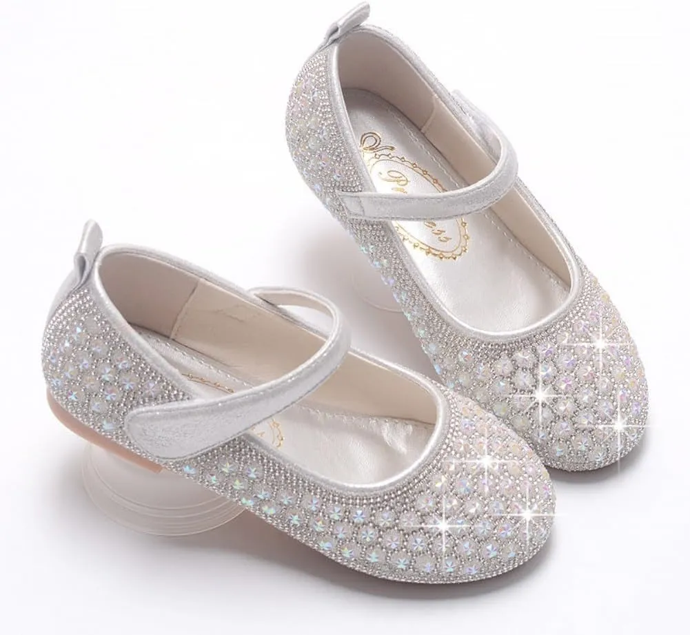 Toddler Little Girls Mary Jane Ballet Ballerina Flats Slip-on School Party Princess Dress Shoes