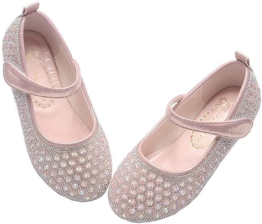 Toddler Little Girls Mary Jane Ballet Ballerina Flats Slip-on School Party Princess Dress Shoes