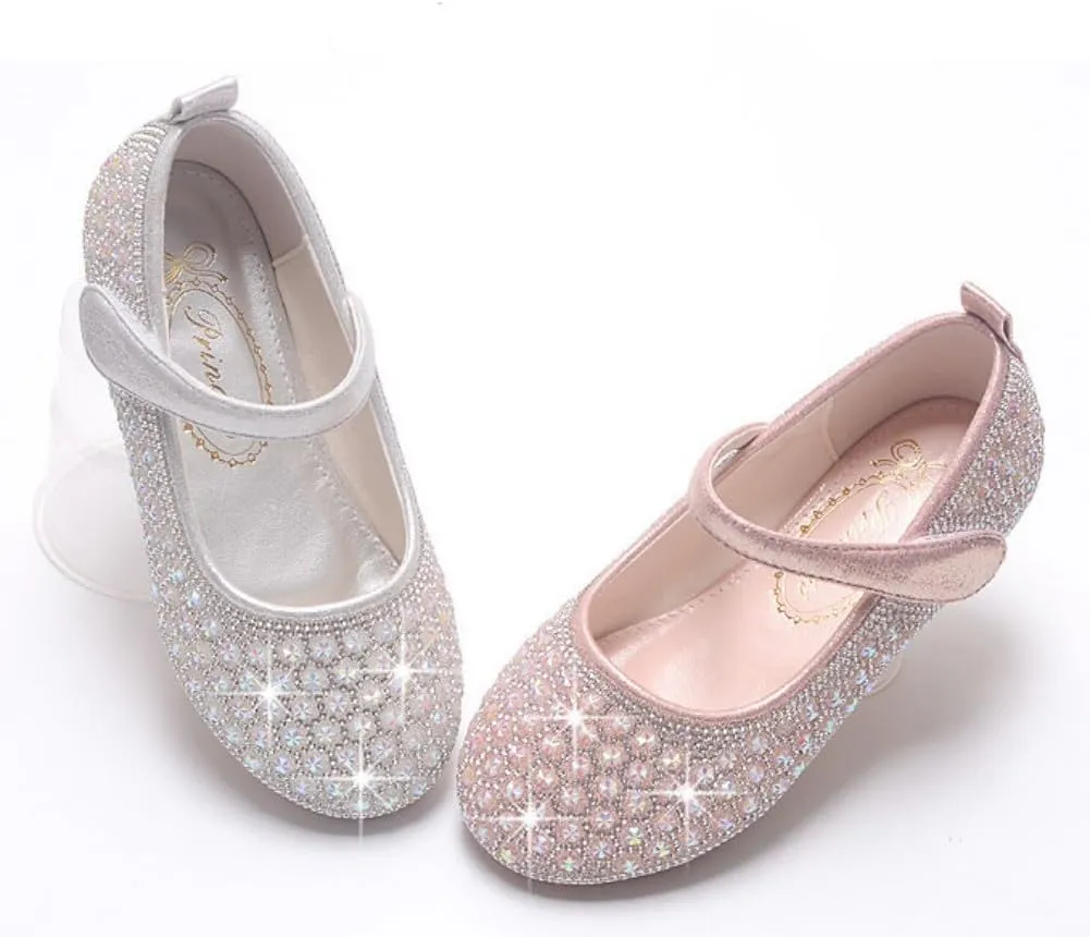 Toddler Little Girls Mary Jane Ballet Ballerina Flats Slip-on School Party Princess Dress Shoes