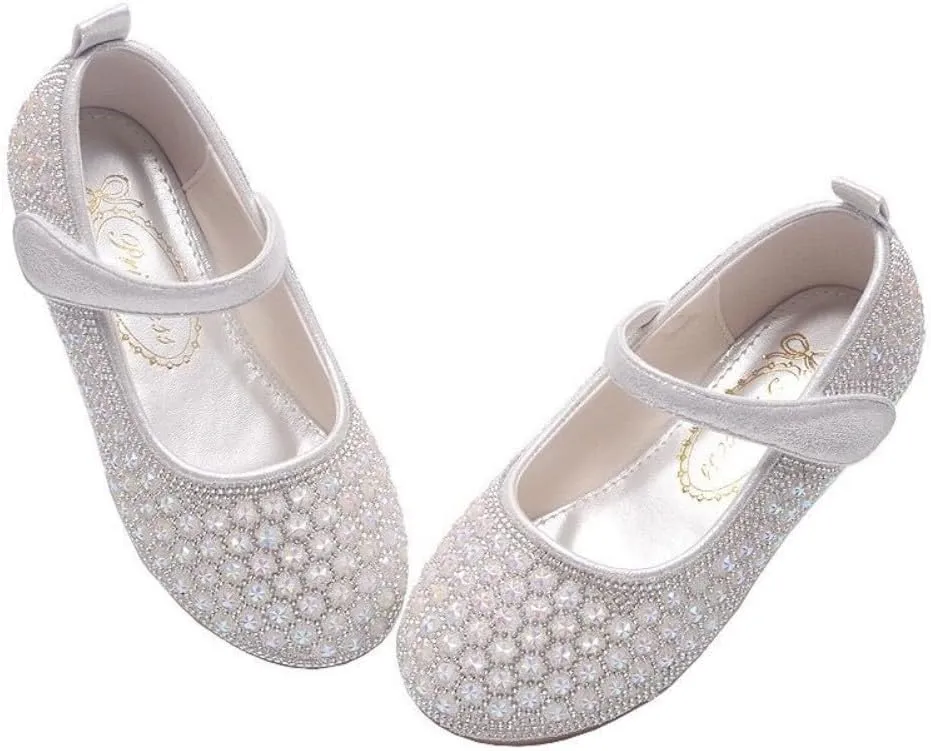 Toddler Little Girls Mary Jane Ballet Ballerina Flats Slip-on School Party Princess Dress Shoes