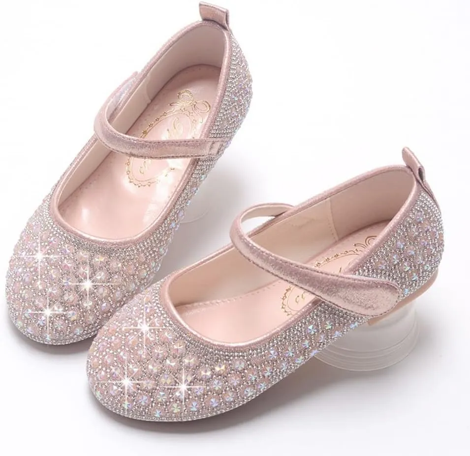 Toddler Little Girls Mary Jane Ballet Ballerina Flats Slip-on School Party Princess Dress Shoes