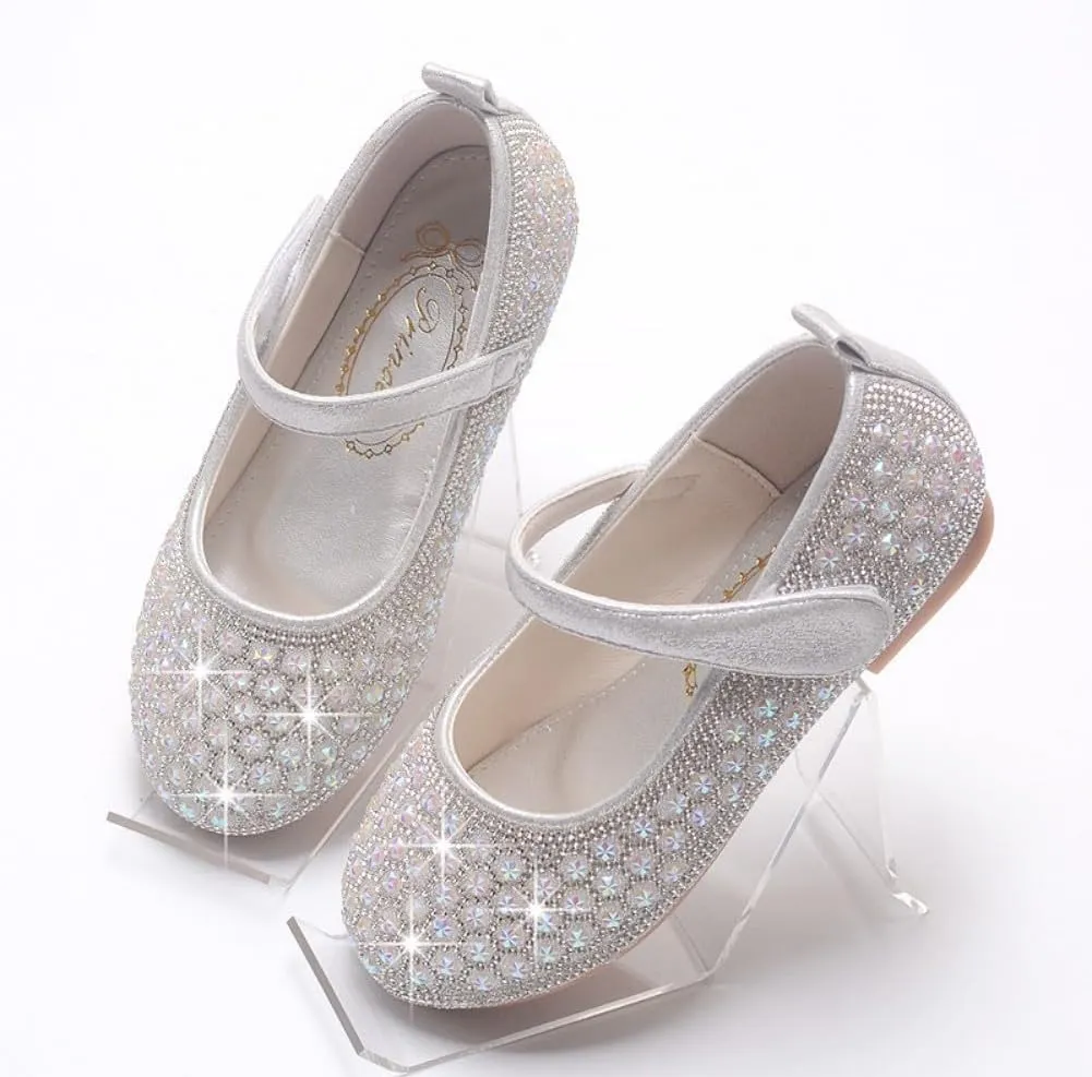 Toddler Little Girls Mary Jane Ballet Ballerina Flats Slip-on School Party Princess Dress Shoes