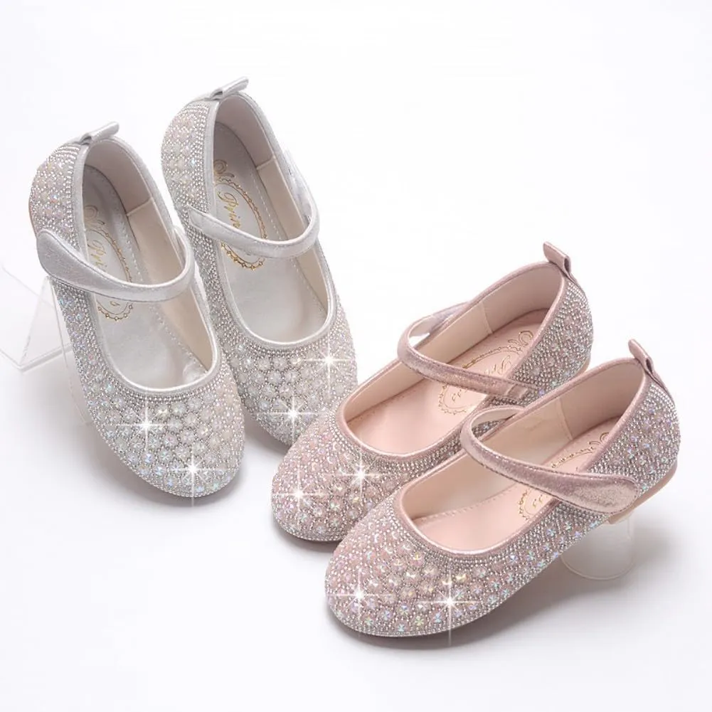 Toddler Little Girls Mary Jane Ballet Ballerina Flats Slip-on School Party Princess Dress Shoes