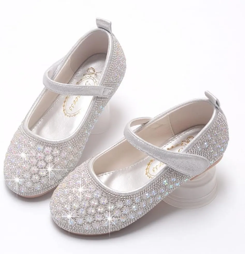 Toddler Little Girls Mary Jane Ballet Ballerina Flats Slip-on School Party Princess Dress Shoes