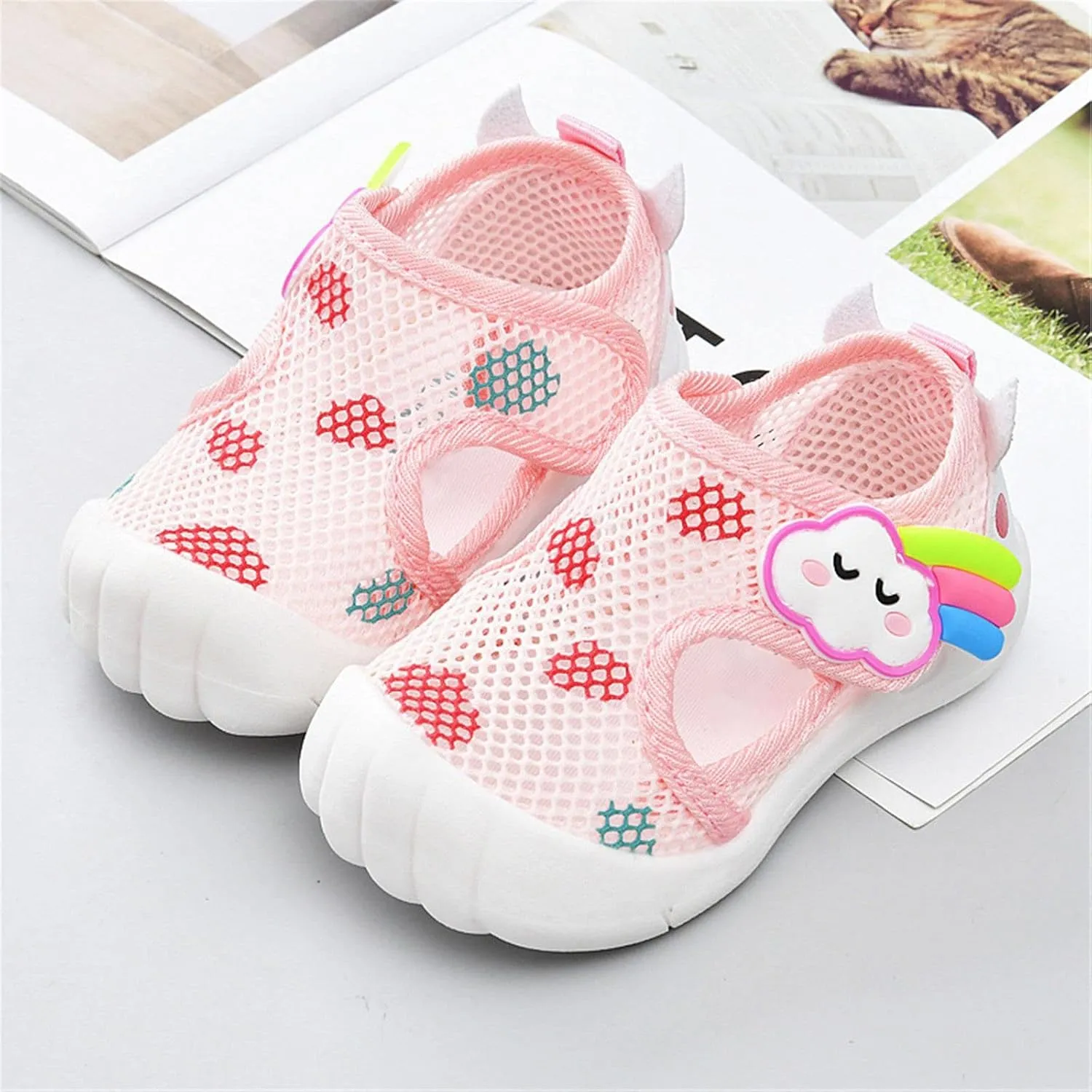 Toddler Water Socks Infant Toddler Girls Boys Shoes Sandals Flat Bottom Non Slip Half Open Toe Slip Baby Girl Moccasins