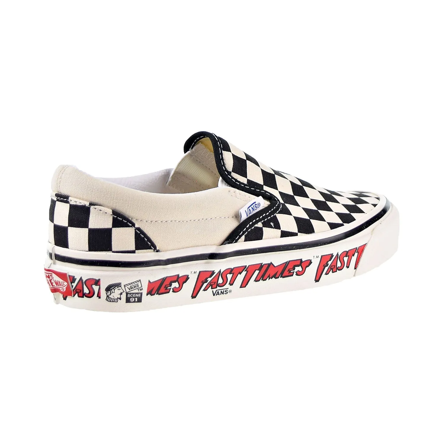 Vans Fast Times Classic Slip-On 98 DX 'Anaheim Factory' Men's Shoes Cream-Black