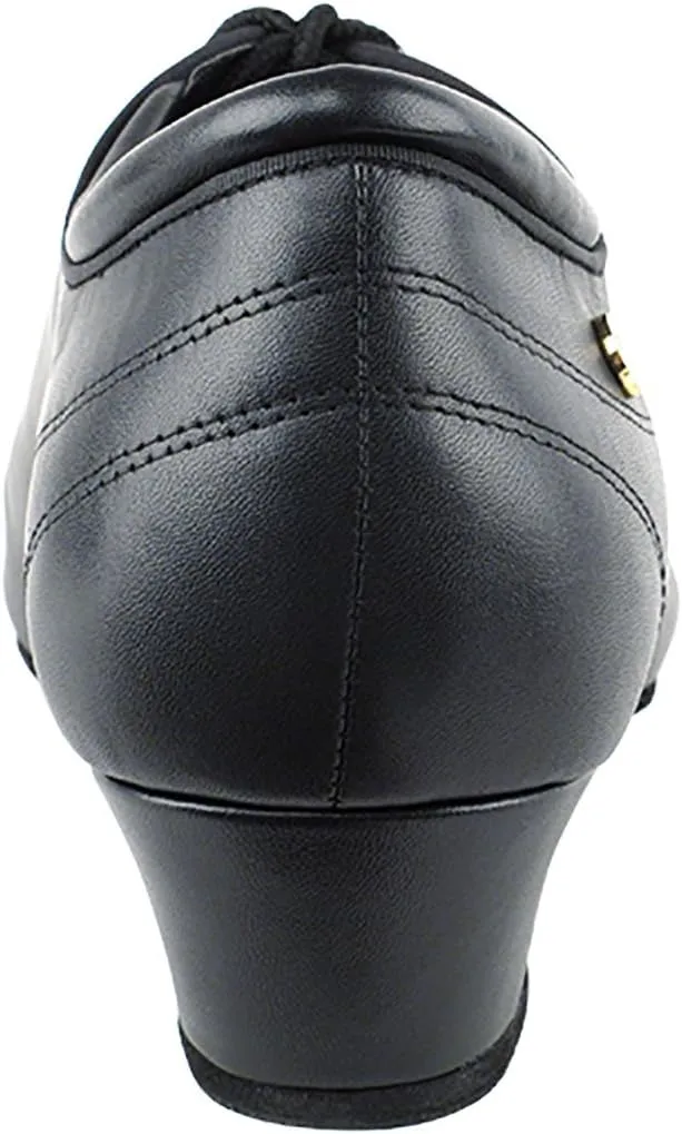 Very Fine Dance Shoes - Mens Latin, Rhythm Ballroom Dance Shoes - CD9326DB - 1.5-inch Heel and Foldable Brush Bundle
