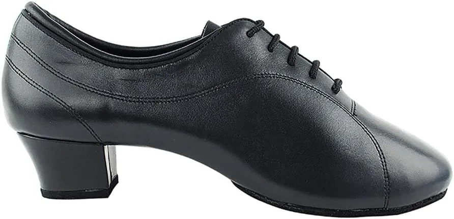 Very Fine Dance Shoes - Mens Latin, Rhythm, Waltz Ballroom Dance Shoes - CD9316-1.5-inch Heel and Foldable Brush Bundle