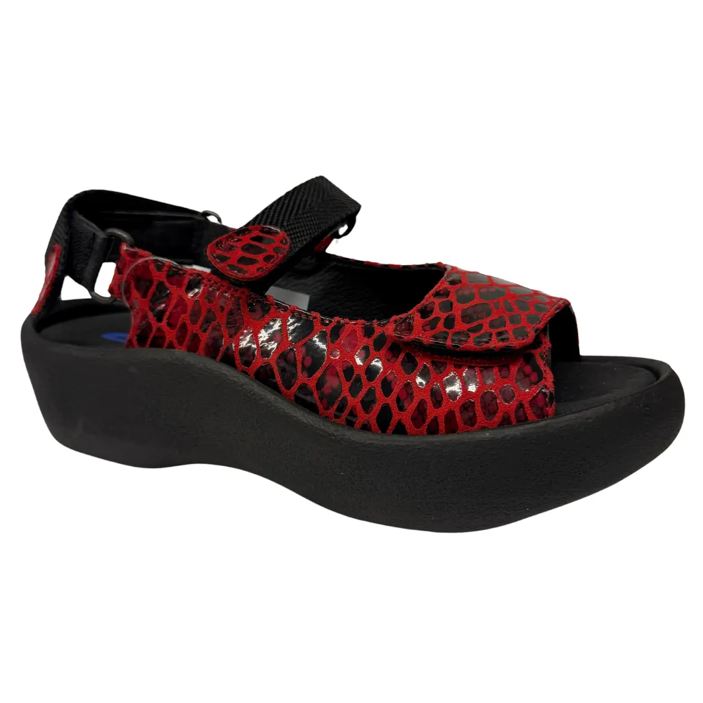 Wolky Jewel Red Cobra Nubuck Sandal (Women's)