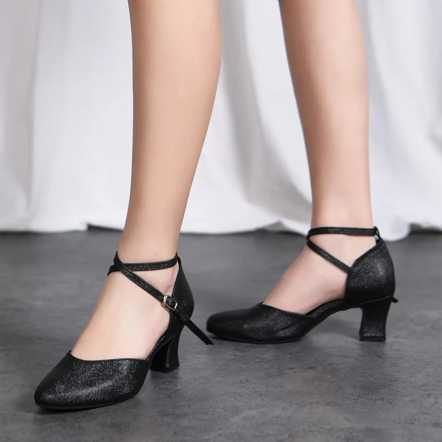 Women Latin Dance Shoes Closed Toe Performence Tango Modern Waltz Salsa Ballroom Dancing Shoes,model L639