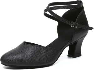 Women Latin Dance Shoes Closed Toe Performence Tango Modern Waltz Salsa Ballroom Dancing Shoes,model L639