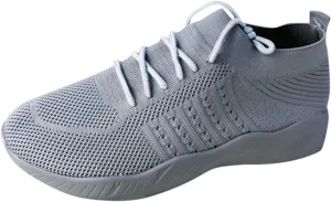 Women's Fashion Sneakers Casual Slip On Sneakers Mesh Breathable Womens Walking Shoes Comfortable Hiking Running Shoes Non Slip Lightweight Lace-up Walking Sneakers Work Workout Gym Travel