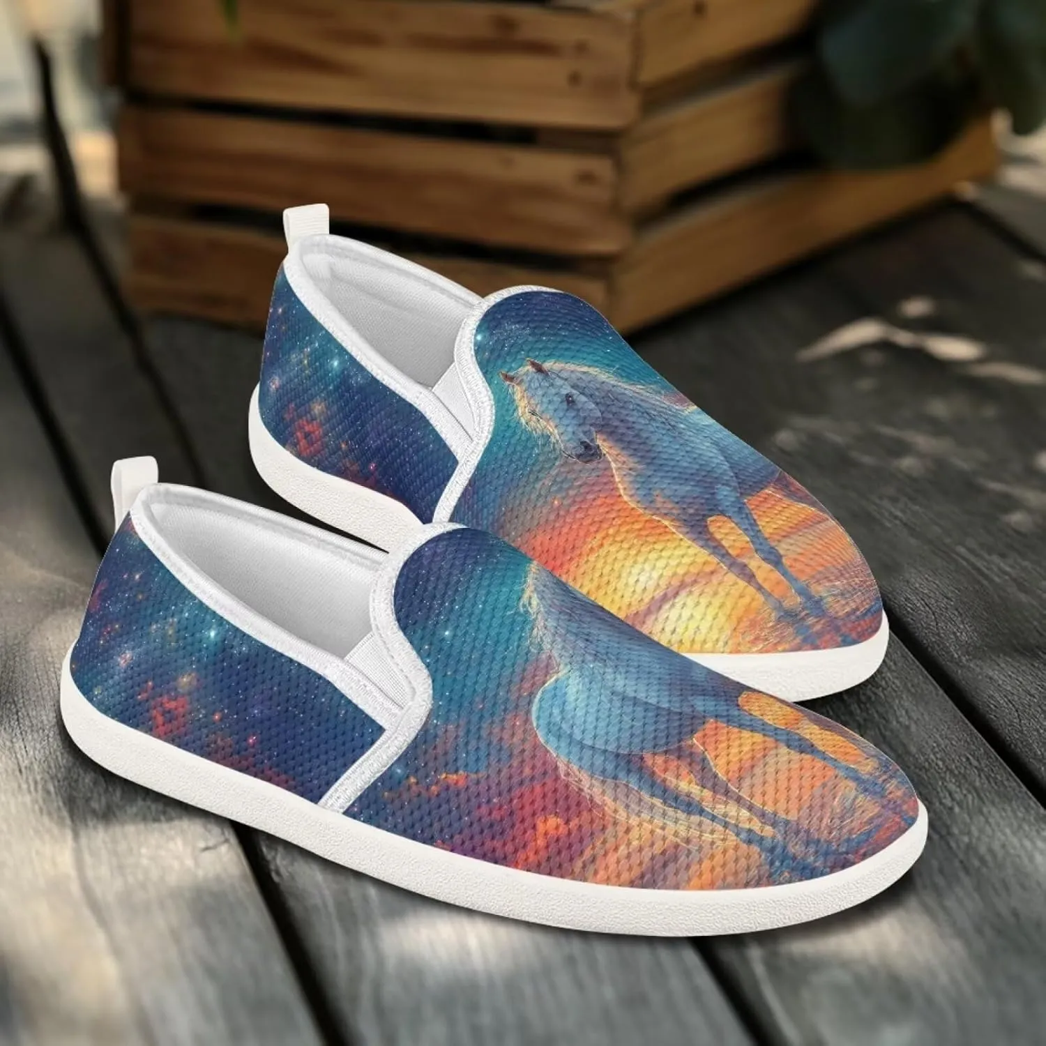 Women's Horse Driving Shoes Work Flats Loafers Mesh Tennis Shoes Walking Office Business Loafer