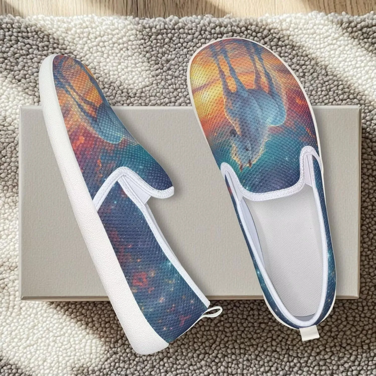 Women's Horse Driving Shoes Work Flats Loafers Mesh Tennis Shoes Walking Office Business Loafer