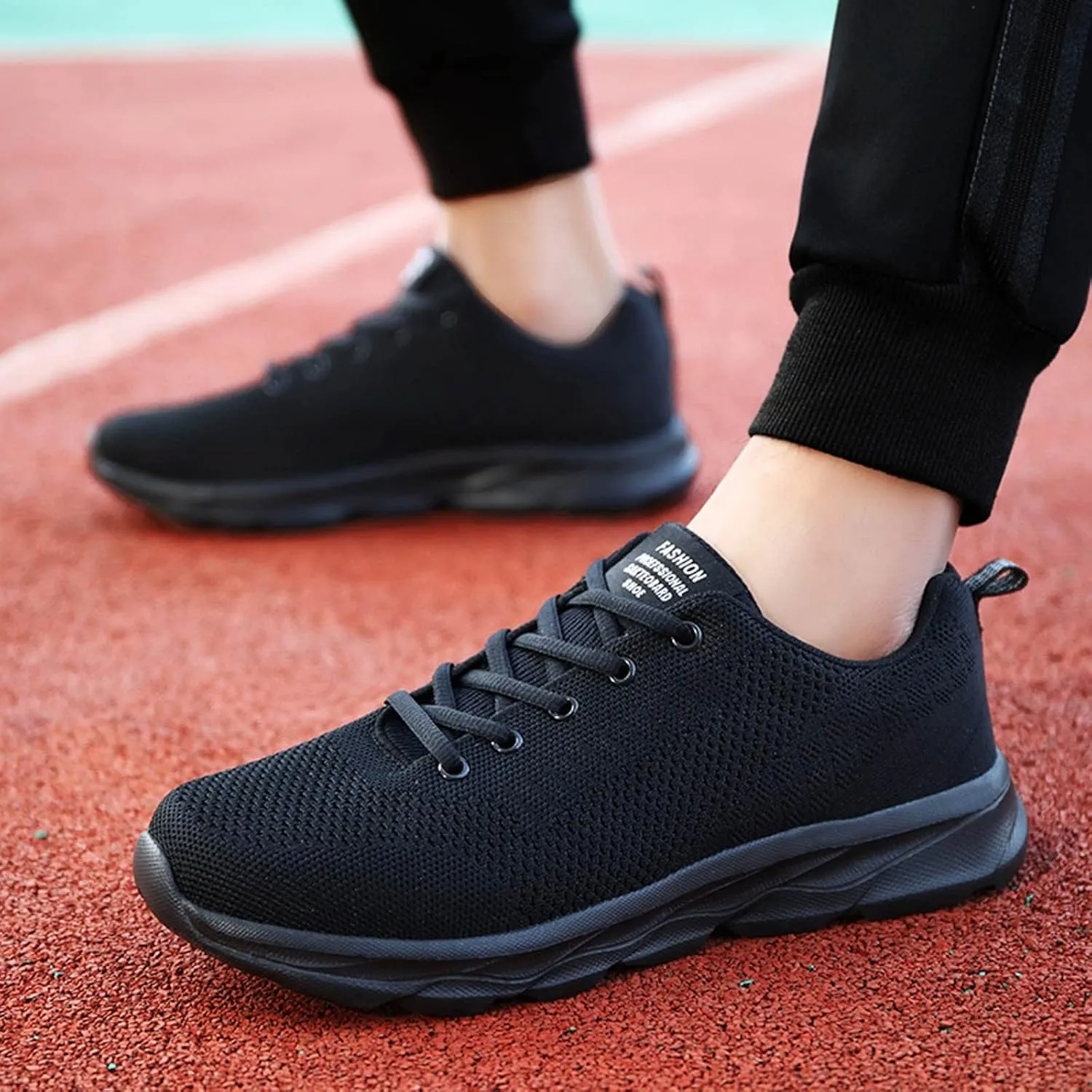 Womens Lace Up Running Shoes Non Slip Walking Shoes Mens Casual Shoes Gym Black Casual Shoes Slip On Sneakers Platform Tennis Shoe Cross Trainer Shoe