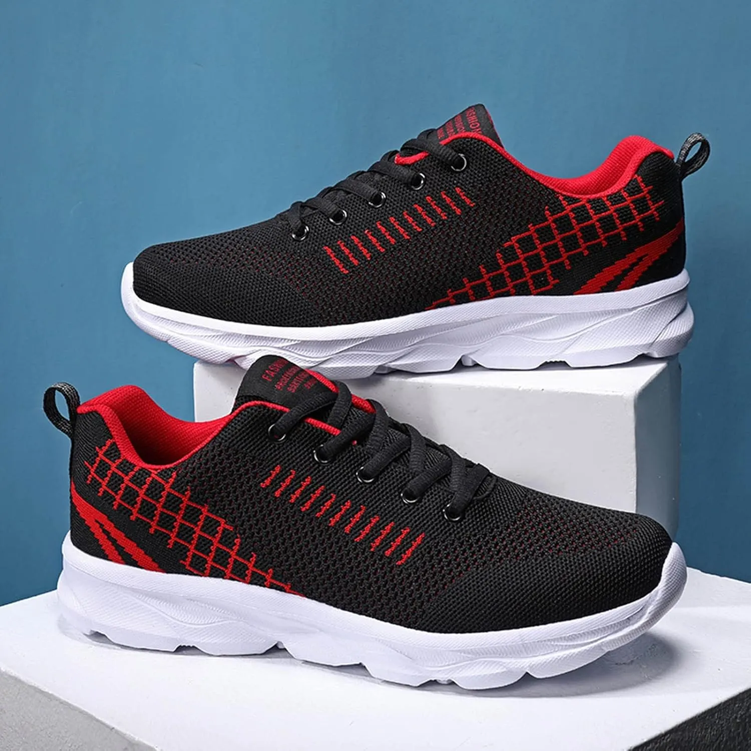 Womens Lace Up Walking Shoes Memory Foam Lightweight Comfort Running Shoes for Men Walking Men's Shoes Casual Brown Sneakers Black Tennis Shoe Cross Trainer Shoe