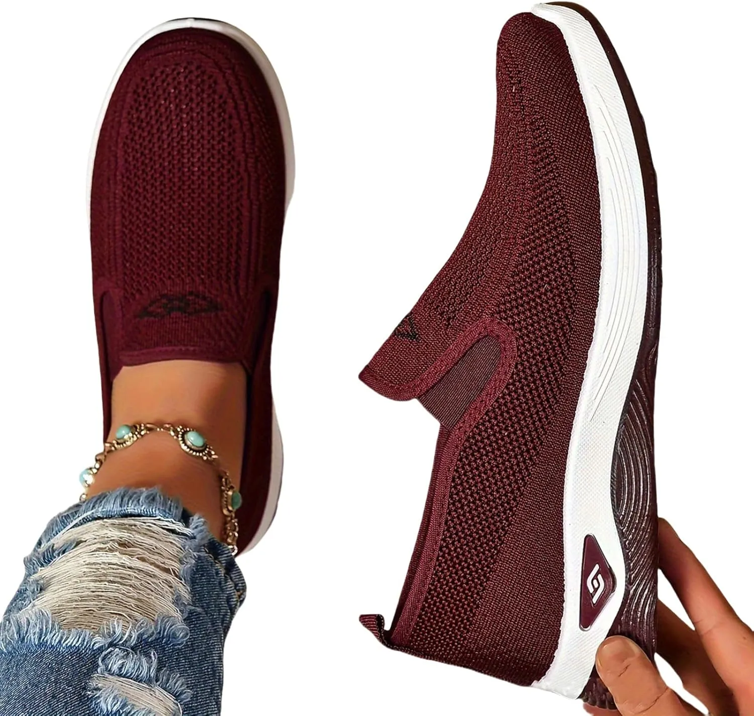 Womens Mens Slip in Free Up Hands Shoes Wide Toe Box Arch Support Orthopedic Walking Sneakers Comfortable Tennis Sneakers Lightweight Running Shoe Workout Athletic Tennis Shoes Gym Sneaker