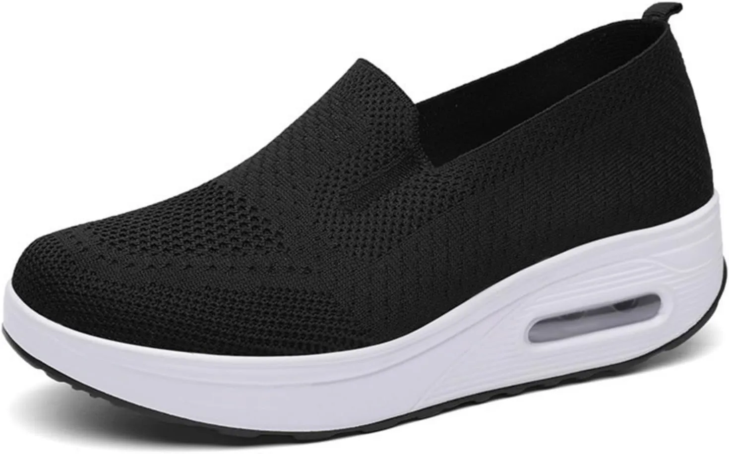 Women's Orthopedic Sneakers Diabetic Casual Walking Wide Shoes Air Cushion Slip on Shoe Breathable Jogging Running Tennis Shoes Mesh Arch Support Lightweight Soft Sneakers