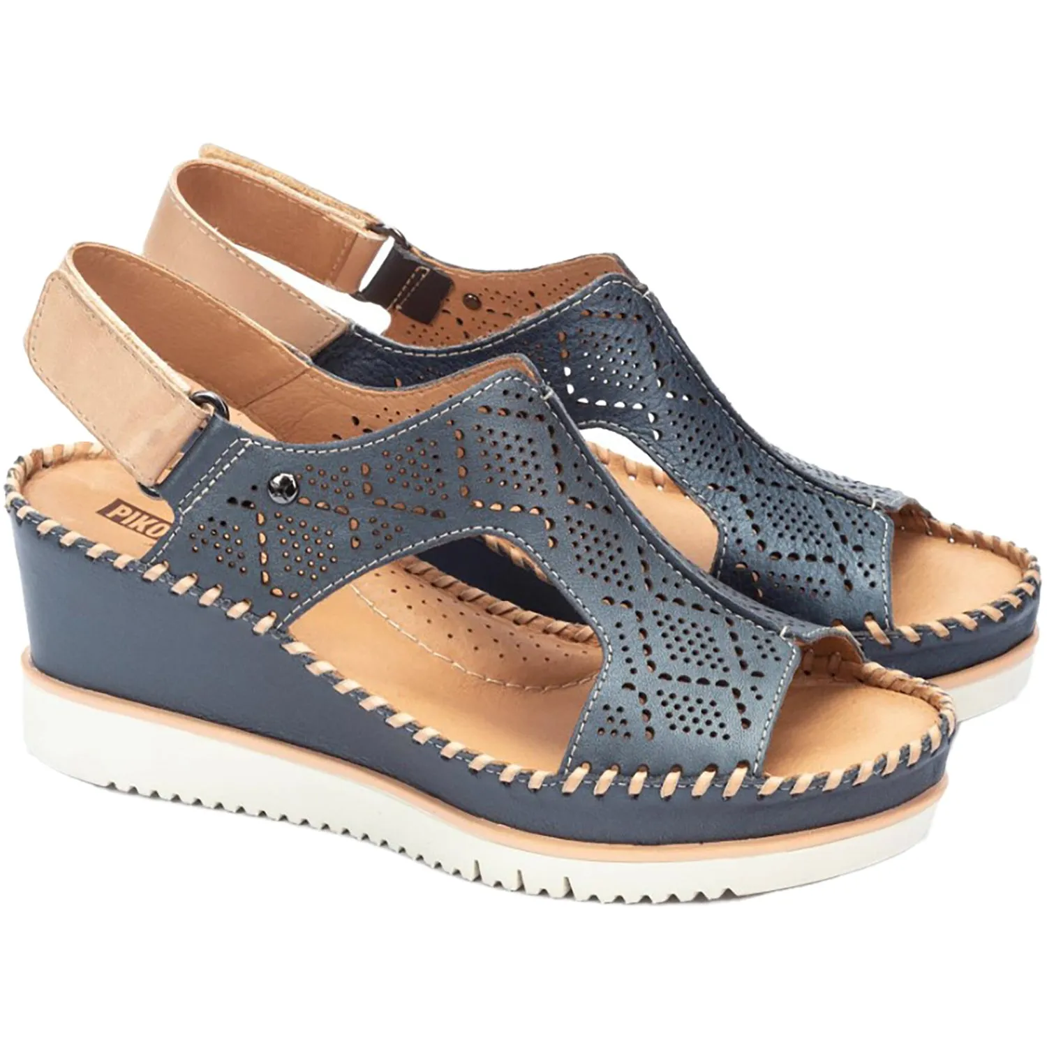 Women's Pikolinos Aguadulce W3Z-1775CPC1 Blue Leather