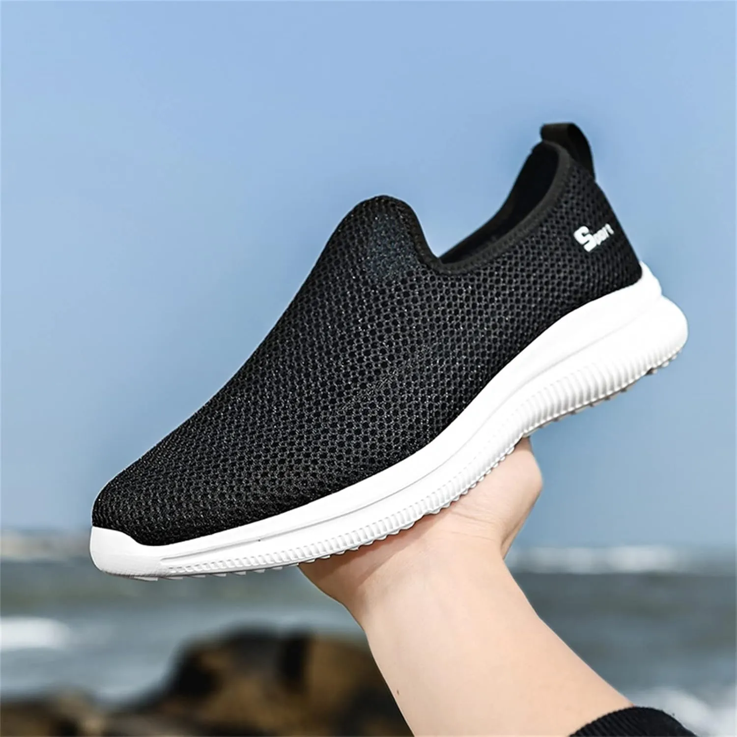 Womens Slip On Walking Shoes Lightweight Breathable Non Slip Non Slip Work Shoes Women Casual Women's Casual Shoes Waterproof Sneakers Tennis Shoe Cross Trainer Shoe