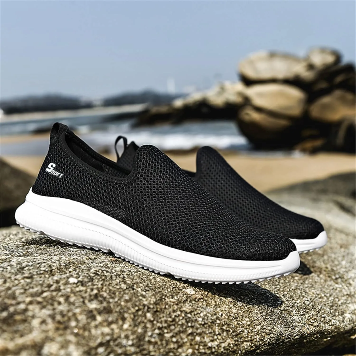 Womens Slip On Walking Shoes Lightweight Breathable Non Slip Non Slip Work Shoes Women Casual Women's Casual Shoes Waterproof Sneakers Tennis Shoe Cross Trainer Shoe