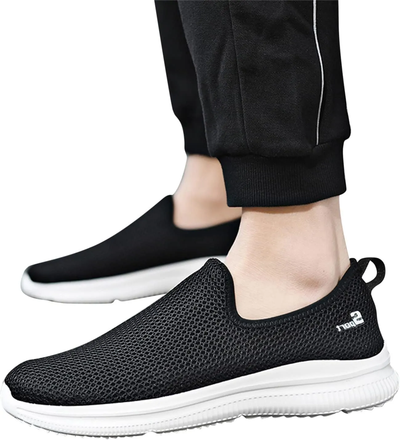 Womens Slip On Walking Shoes Lightweight Breathable Non Slip Non Slip Work Shoes Women Casual Women's Casual Shoes Waterproof Sneakers Tennis Shoe Cross Trainer Shoe