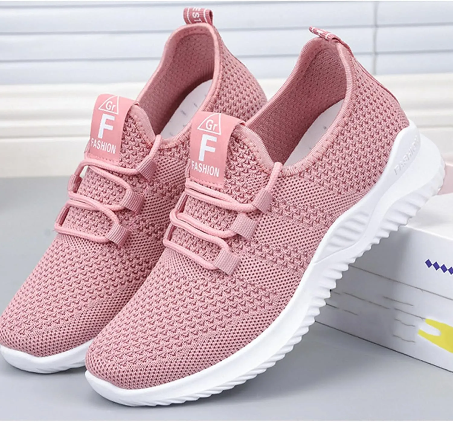 Women's Slip On Walking Shoes Lightweight Breathable Walking Sneakers Non-Slip Tennis Gym Workout Athletic Shoes Wide Toe Wide Width Sneakers Air Cushion Road Running Shoe Comfort Work Sneaker