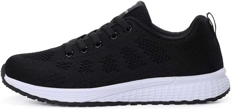 Womens Sneakers Air Cushion Running Shoes Lace Up Tennis Shoes Womens Mesh Dressy Casual Shoes Men's Fashion Sneakers Red Tennis Shoe Trainers Shoe
