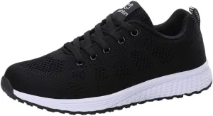 Womens Sneakers Air Cushion Running Shoes Lace Up Tennis Shoes Womens Mesh Dressy Casual Shoes Men's Fashion Sneakers Red Tennis Shoe Trainers Shoe