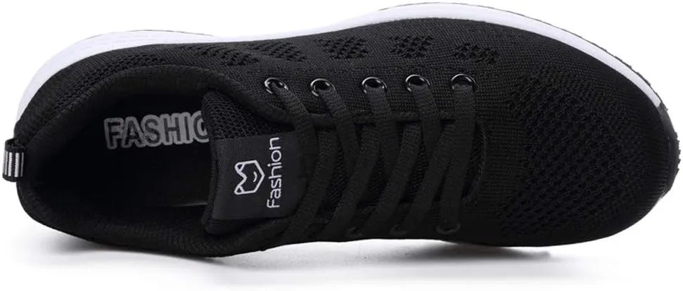 Womens Sneakers Air Cushion Running Shoes Lace Up Tennis Shoes Womens Mesh Dressy Casual Shoes Men's Fashion Sneakers Red Tennis Shoe Trainers Shoe