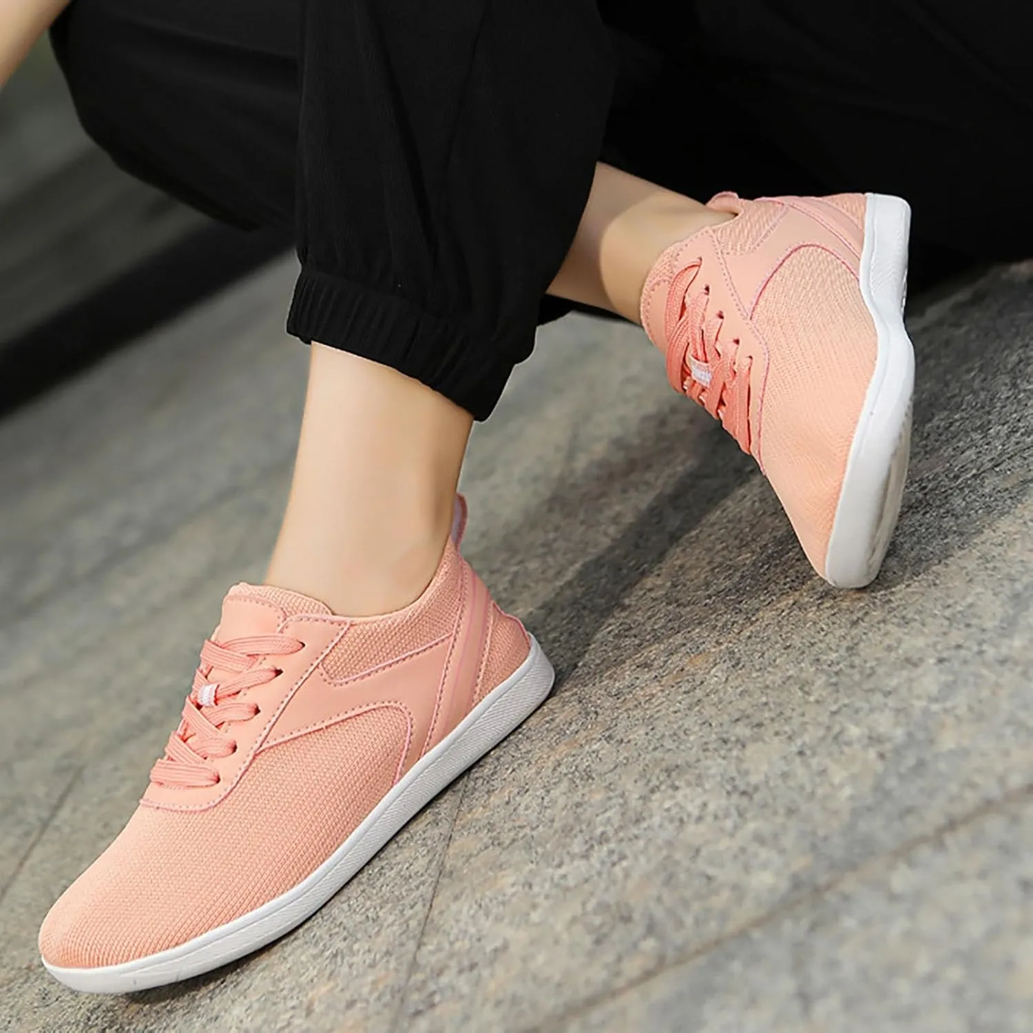 Womens Tennis Shoes Cute Woman Shoes Casual High Top Sneakers Men's KnitFlex Breeze Mesh Sneakers Oxfords Lace Black Tennis Shoe Cross Trainer Shoe