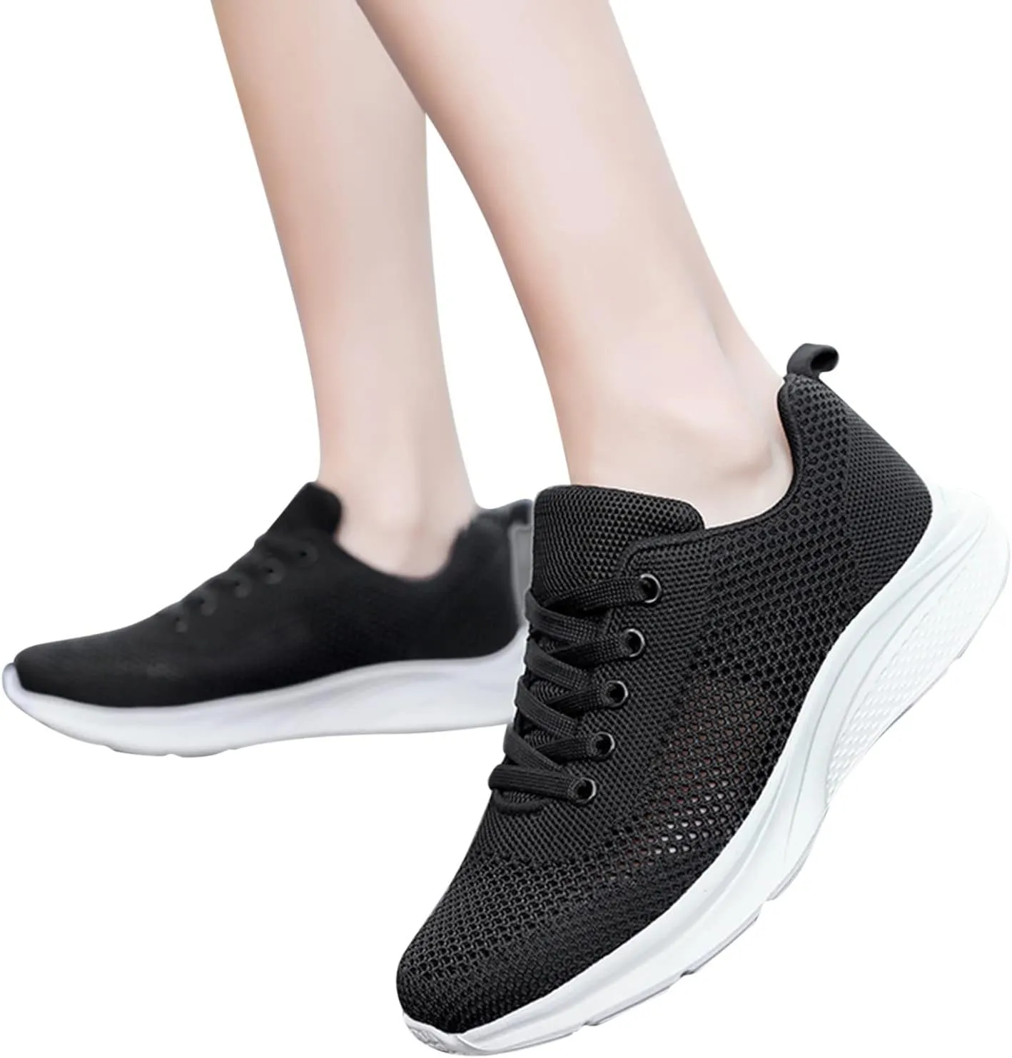 Women's Walking Shoes Lightweight Tennis Fashion Sneakers Lace Up Mens Casual Shoes Sport Men's Shoes Casual Wedge Sneakers Waterproof Tennis Shoe Trainers Shoe
