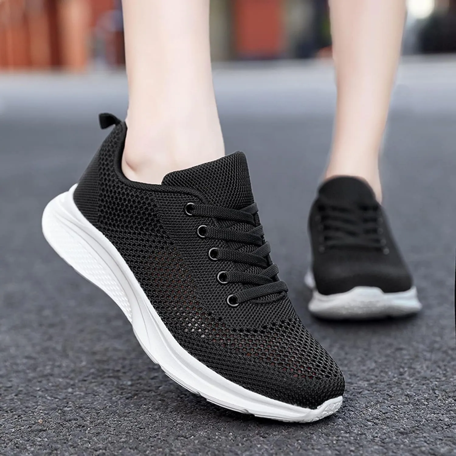 Women's Walking Shoes Lightweight Tennis Fashion Sneakers Lace Up Mens Casual Shoes Sport Men's Shoes Casual Wedge Sneakers Waterproof Tennis Shoe Trainers Shoe