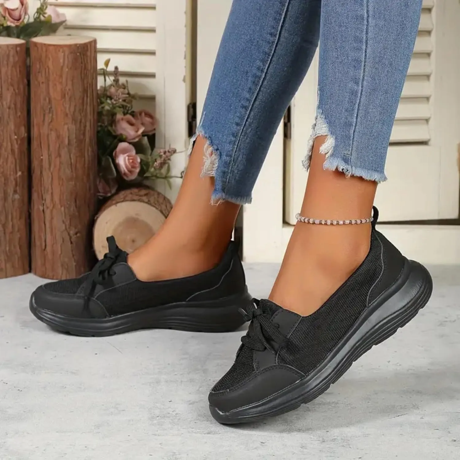 Womens Walking Shoes Slip On Sneakers Tennis Shoes Running Sport Workout Gym Shoes Athletic Non Slip Lightweight Breathable Fashion Casual Shoes for Travel Work