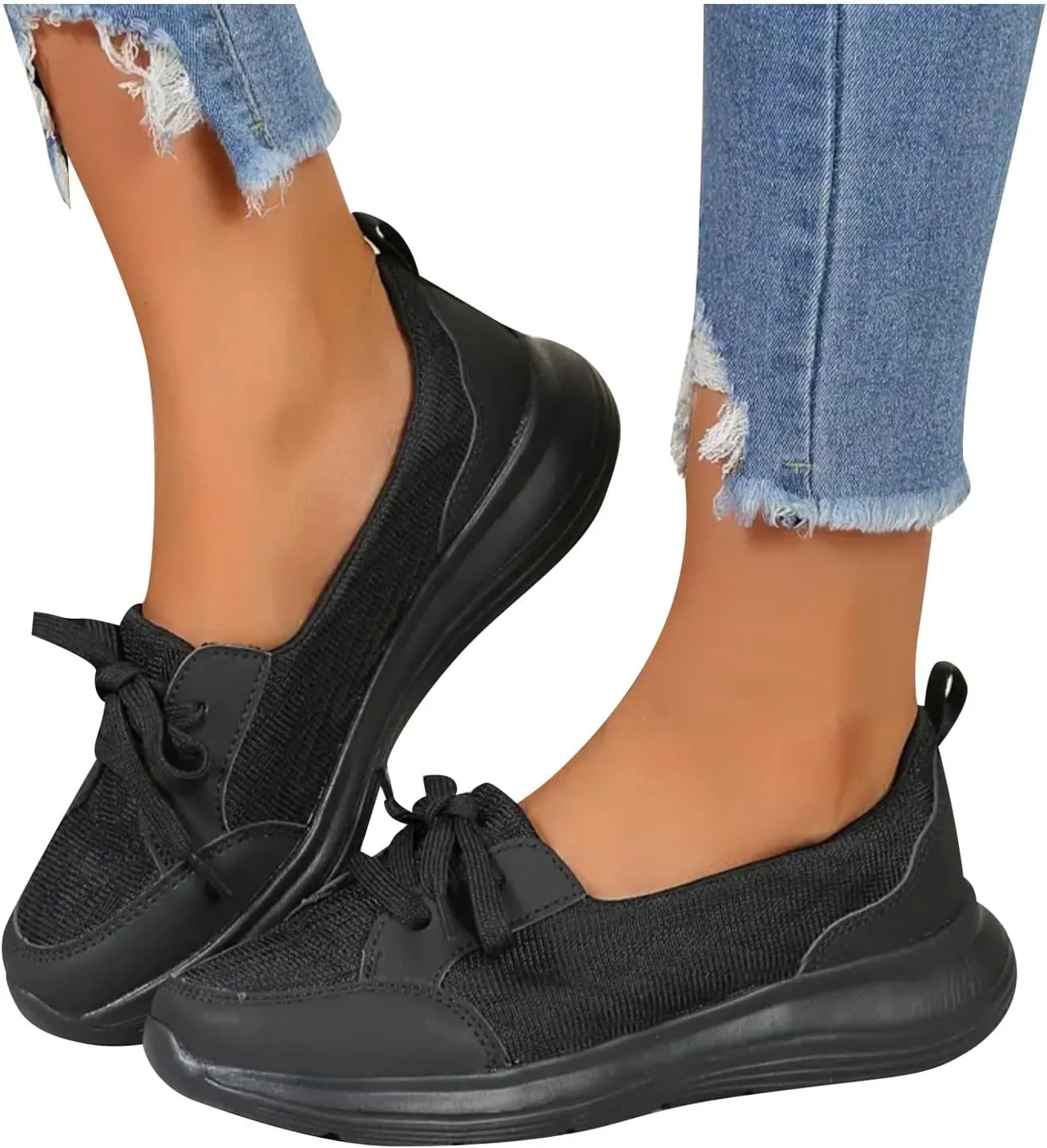 Womens Walking Shoes Slip On Sneakers Tennis Shoes Running Sport Workout Gym Shoes Athletic Non Slip Lightweight Breathable Fashion Casual Shoes for Travel Work