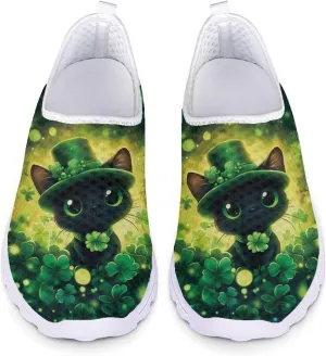 Xpyiqun Womens Christmas Sneakers Slip On Tennis Shoes Xmas Gifts Yoga Running Sneaker Loafers