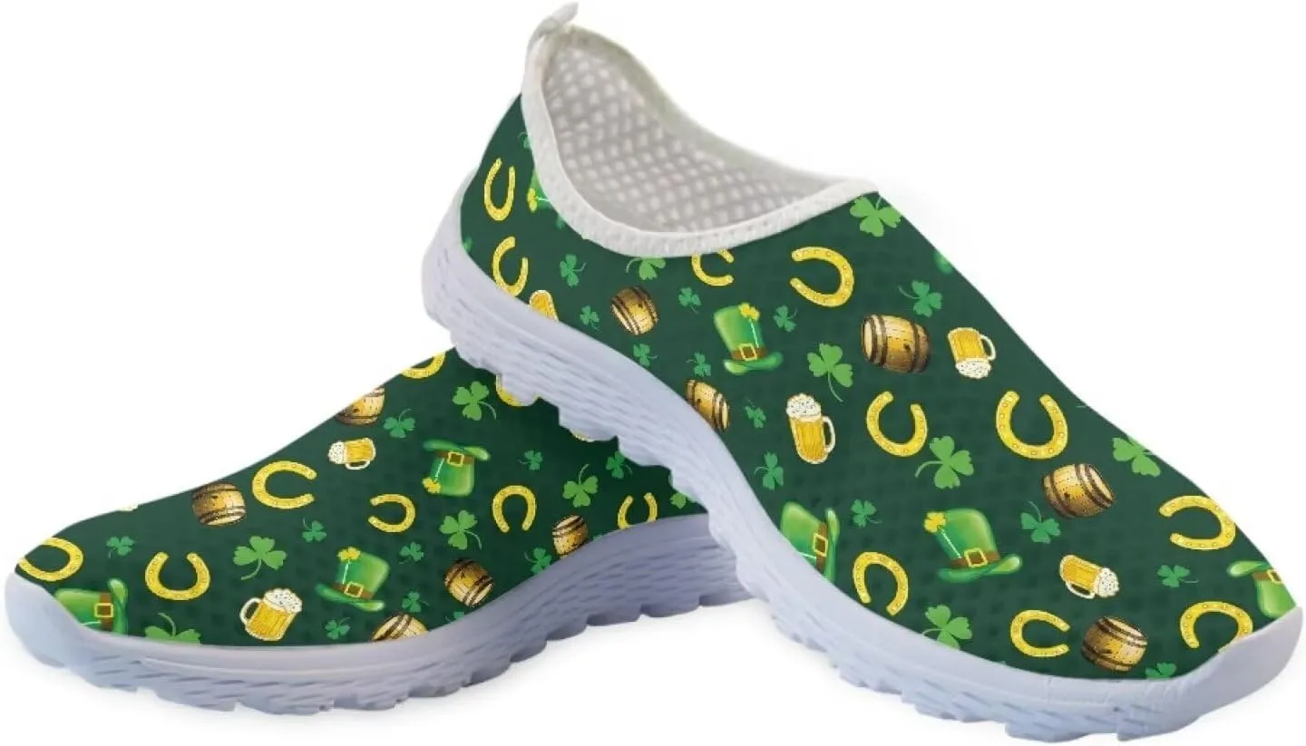 Xpyiqun Womens Christmas Sneakers Slip On Tennis Shoes Xmas Gifts Yoga Running Sneaker Loafers